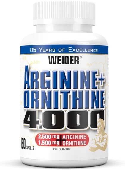 Амінокислоти Weider Arginine+Ortnithine 180 caps