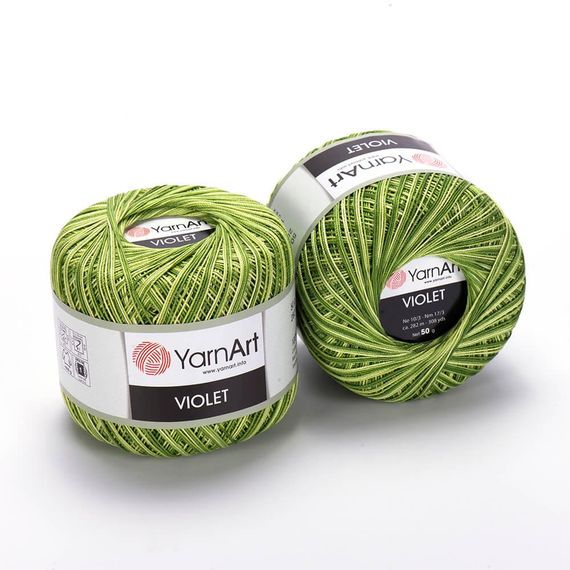 Пряжа YarnArt Violet Melange номер кольору 0188 бавовна 100% пряжа ярнарт віолет меланж