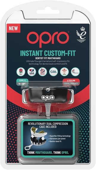 Капа OPRO Instant взрослая (возраст 11+) White/Gold (art.102520006) | Зображення 8
