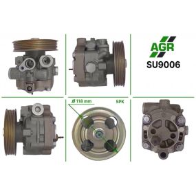 Насос ГУР новый SUBARU IMPREZA 01-08, MITSUBISHI LANCER X седан (CY/Z_A) 2008-2017