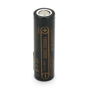 Акумулятор 18650 Li-Ion LiitoKala Lii-25A, 2500mah (2450-2650mah), 3.7V (2.75-4.2V), Black, PVC BOX Q2,  цiна за 1 шт