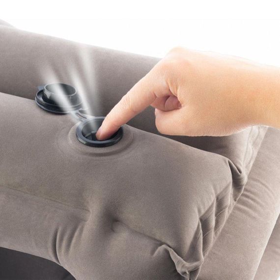 Надувна обіймальна подушка для подорожей (55х35х30см), в чохлі / Подушка-обіймашка для тривалих поїздок | Зображення 3