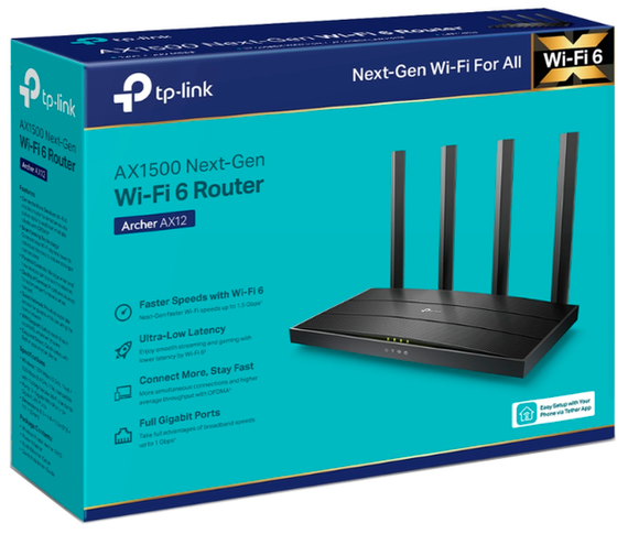 Бездротовий маршрутизатор TP-Link Archer AX12 AX1500 | Зображення 2