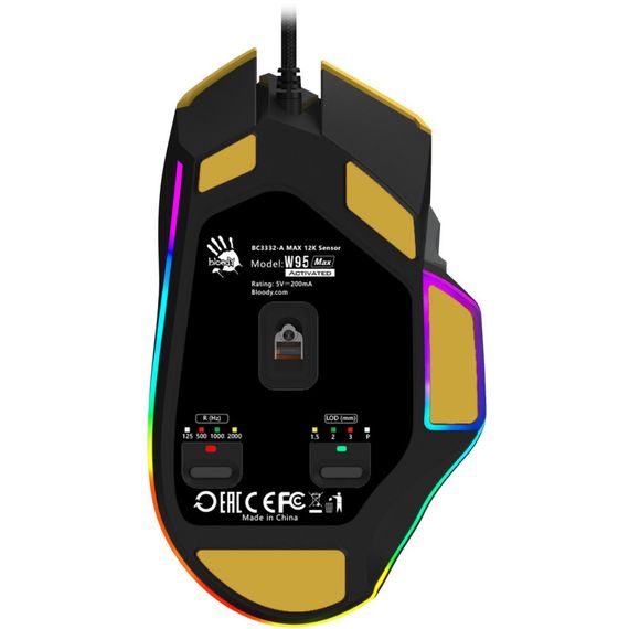 Мишка A4Tech Bloody W95 Max RGB Activated USB Sports Lime (Bloody W95 Max Sports Lime) | Зображення 8
