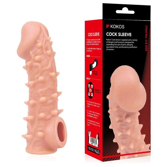 Насадка на член Kokos Cock Sleeve CS 005 L Sex Aura | Зображення 1