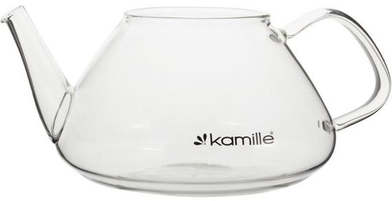 Чайник скляний заварювальний Kamille 1000мл зі знімним ситечком (0782l) | Зображення 3