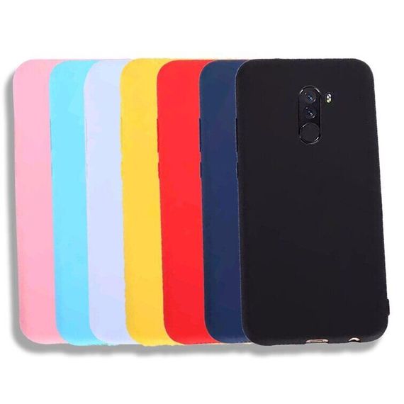 Чохол Candy Silicone для Poco F1 колір Бірюзовий | Зображення 3