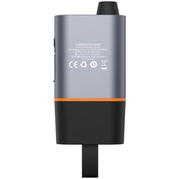 Автомобильный спасательный молоток Baseus SharpTool Series Emergency Hammer Pro (C10934401111-00) Black | Зображення 1