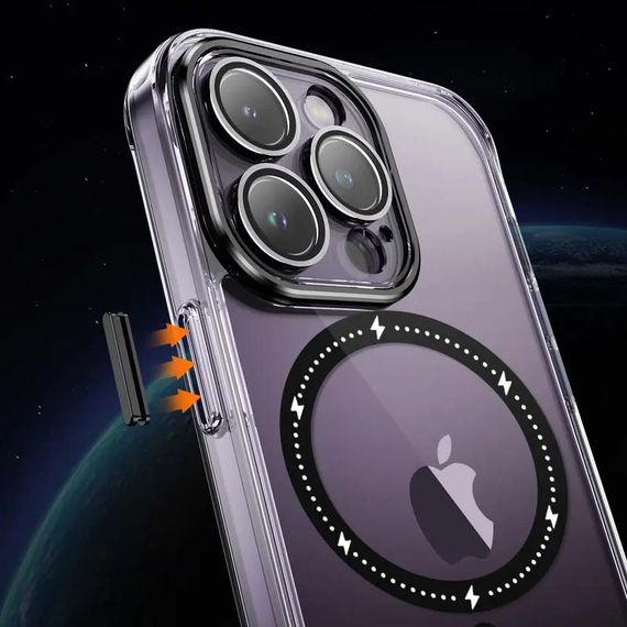 Чохол TPU+PC Colorful with MagSafe для Apple iPhone 14 Pro (6.1") Black | Зображення 5