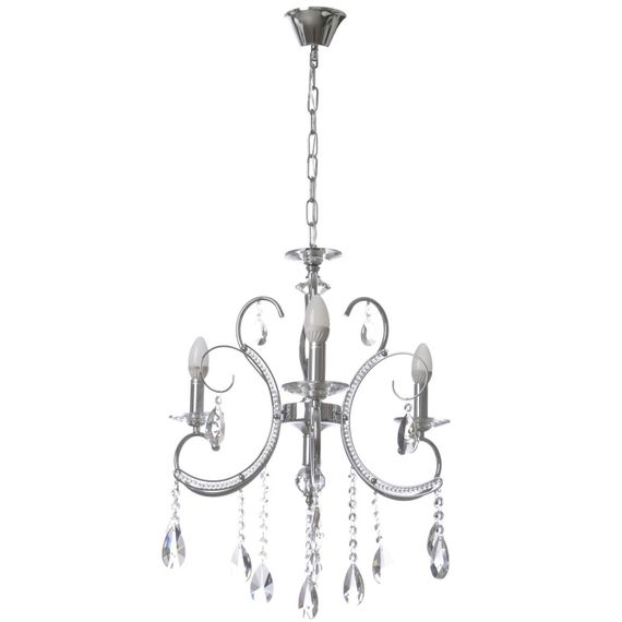 Люстра свеча подвесная хрустальная E14 60W (BCL-660S/3)