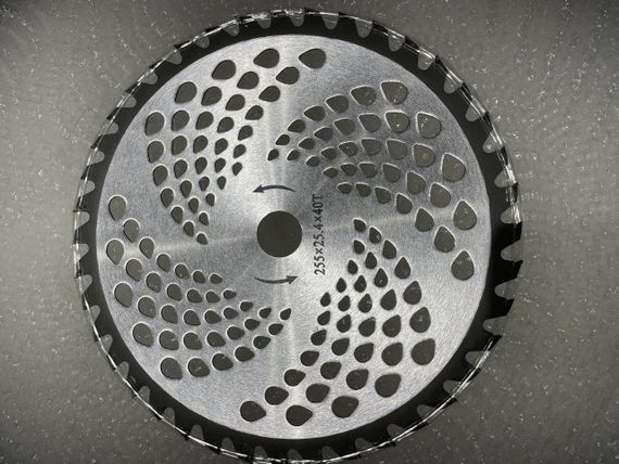 Нож мотокосы   40T   (Ø255/25.4 mm)   (победитовые зубья)     MECH
