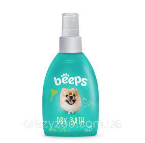Сухий шампунь для собак Beeps Dry Bath з ароматом дині 200 мл 7898574024484