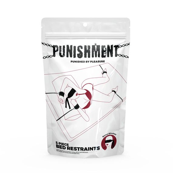 Розтяжка на ліжко Punishment - 5-Piece Bed Restraint Kit - Black | Зображення 4