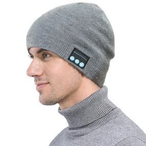Портативна колонка шапки з bluetooth навушниками SPS Hat BT True. Колір: сірий EA-64