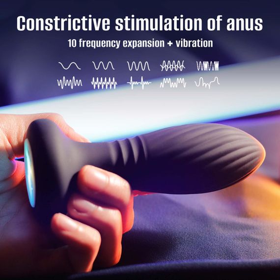 Анальна пробка - Thrusting Anal Plug Black | Зображення 7