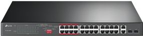 Коммутатор TP-LINK TL-SL1226P 24xFE/24xPoE+ 250W 2xGE 2xcomboGE/SFP 19&quot; 1U (TL-SL1226P)