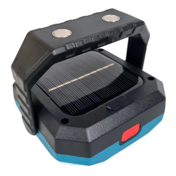 Светодиодный фонарь кемпинг на солнечной батарее K-601 COB 20W, ЗУ micro USB | Зображення 1