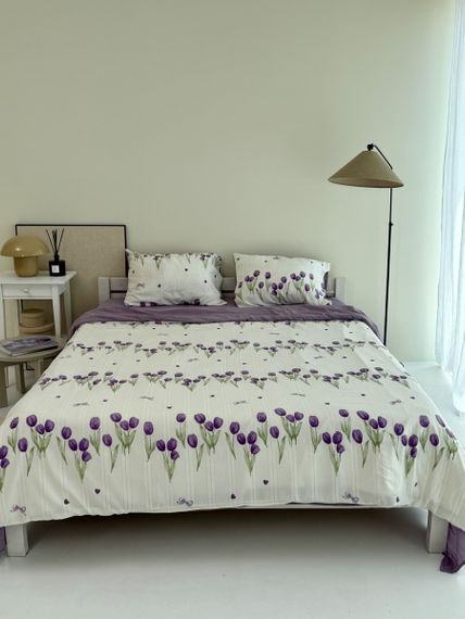 Постільна білизна двоспальне Dushka Home Муслін 40993 180х215 см