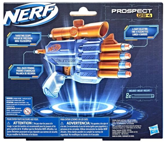 Бластер Nerf Elite 2.0 Prospect QS-4 Нерф Элит Проспект, компактный бластер со встроенным прицелом | Зображення 2