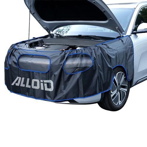 Защитный чехол на автомобиль 380х70 см накидка от пыли и солнца автотент на переднюю часть машины | Зображення 1