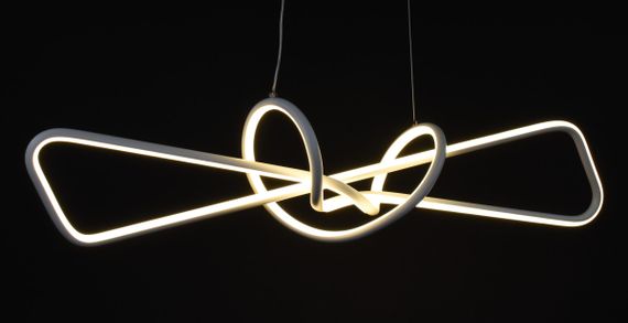 Люстра світлодіодна підвісна LED світильник для квартири на стелю лед 27485 Білий 25-150х15х100 см. | Зображення 2