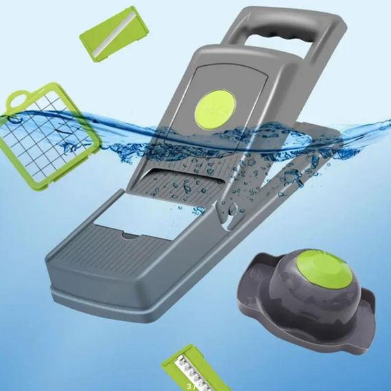 Многофункциональная овощерезка 14в1, с контейнером, HA-347 / Ручной мультислайсер для нарезки овощей и фруктов | Зображення 7