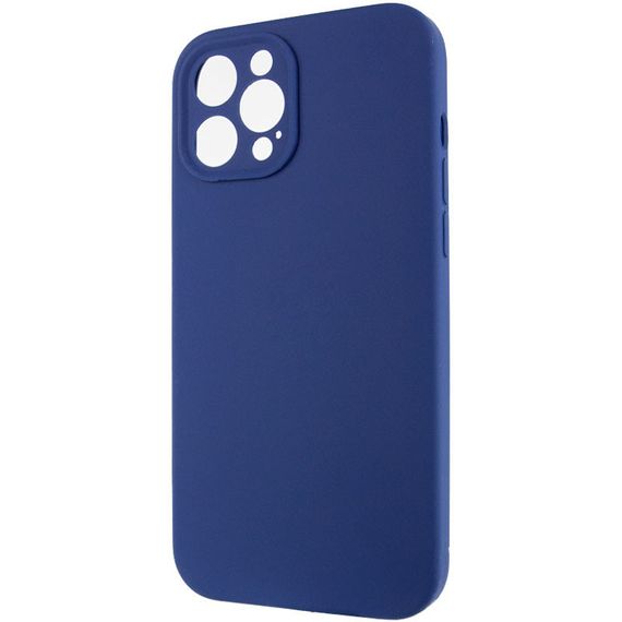 Чохол Silicone Case Full Camera Protective (AA) NO LOGO для Apple iPhone 12 Pro (6.1") Синій / Deep navy | Зображення 2