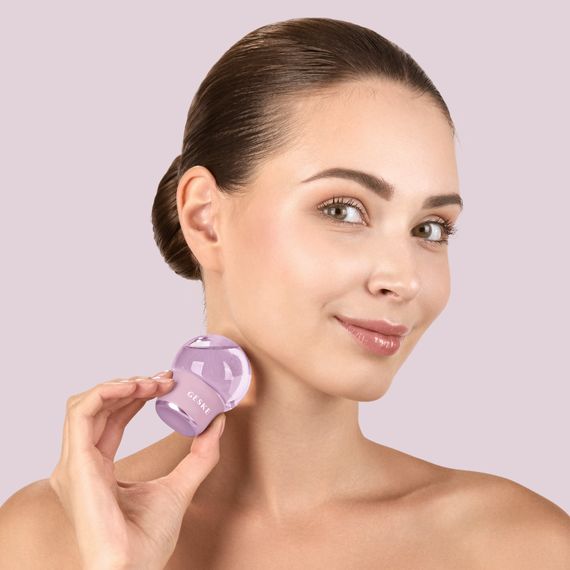 Массажер для лица и тела GESKE Cool&Warm Face and Body Massager 7в1 starlight, Розовый | Зображення 3