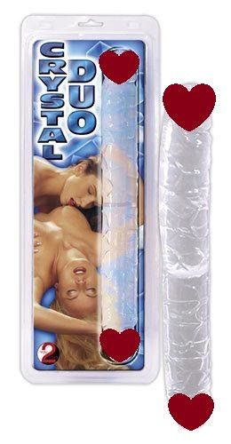 Двосторонній фалоімітатор Crystal Duo Double-Dong Sex Aura
