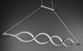 Люстра світлодіодна підвісна LED світильник для квартири на стелю лед 27443 Чорний 30-110х6х122 см.