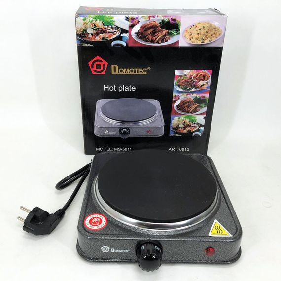 Портативная переносная плита DOMOTEC MS-5811 1500 Вт, Дисковая плита для дома, XV-655 Комфорочная электроплита | Зображення 3