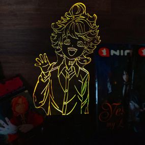 Акриловый светильник-ночник Емма The Promised Neverland желтый tty-n001769