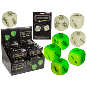 Неонові кубики Sex Dice Kamasutra, 2 шт. Sex Aura