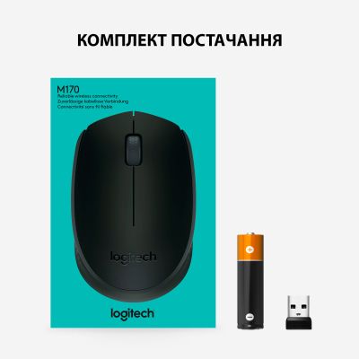 Миша Logitech Wireless Mouse M171 Black (910-004424) | Зображення 7