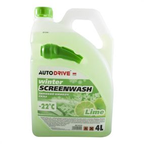 Омивач скла зимовий ,Auto Drive Winter Screenwash _Lime_-22 °C, 4Л. AD0122