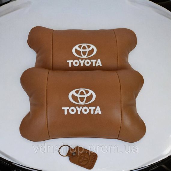 Автоподушка подарунок Toyota, Подушки під голову в машину, Подушки для шиї на підголівник NQ-82 | Зображення 6