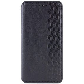 Шкіряний чохол-книжка GETMAN Cubic (PU) для Motorola Moto G56 5G Чорний