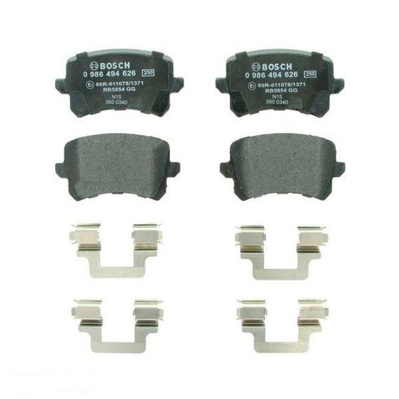 Тормозные колодки Bosch дисковые задние VW/SEAT Passat/Sharan/Alhambra ''R ''05>> 0986494344