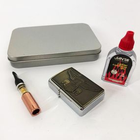 Запальничка бензинова щаслива N6, Запальнички подарунки для чоловіків, Запальничка для куріння ZT-47