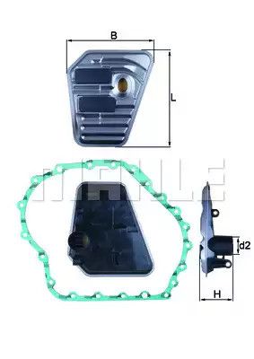 Фільтр АКПП Audi 1,6-2,5 04-08, MAHLE/KNECHT (HX167D) | Зображення 3
