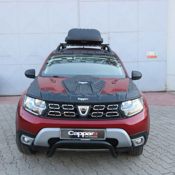 Накладка на капот (ABS) для Dacia Duster 2018-2024 рр | Зображення 2