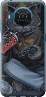 Чохол на Nokia X20 gamer cat із силікону FCh_033259