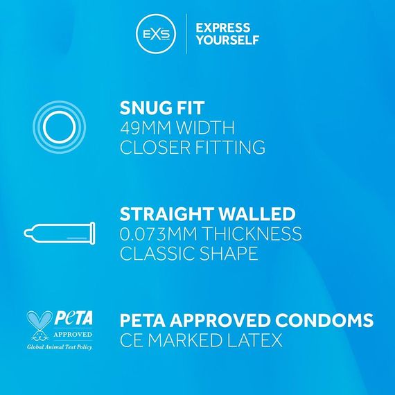 Презервативи - EXS Snug Fit, 48 шт. Sex Aura | Зображення 2