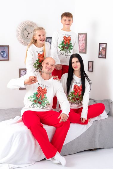 Піжама чоловіча "Family look" Носи своє 50 Білий (p-12558-140873) | Зображення 2