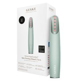 Пристрій для зміцнення і тонізації шкіри обличчя GESKE Skin Firming Wand 7в1 starlight, Зелений
