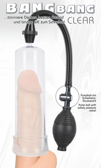 Вакуумна помпа - Bang Bang Penis Pump Clear | Зображення 6