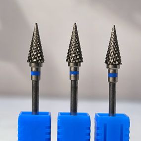 Фреза елочка твердосплав с синей насечкой
