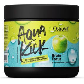 Натуральная добавка для спорта OstroVit Aqua Kick Brain Focus 300 g /30 servings/ Green Apple