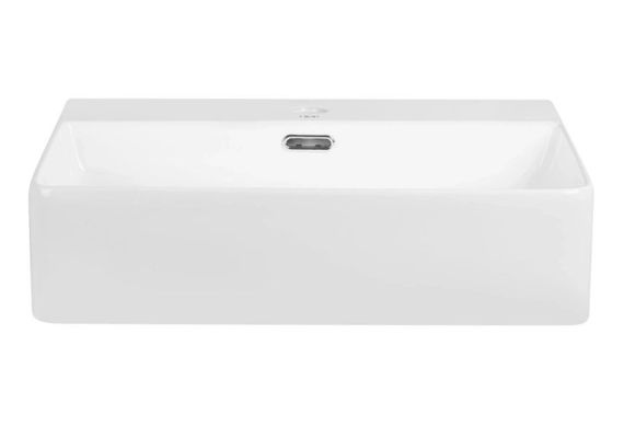 Комплект Qtap Nando LT: Раковина підвісна прямокутна 500х420х130 мм White + Донний клапан PU02O (QT12112173SWN47323) | Зображення 4