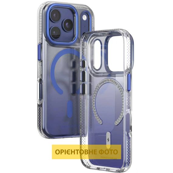 Чохол TPU+PC Puloka Resplendent with Magnetic Fit для Apple iPhone 16 Pro Max (6.9") Blue | Зображення 1